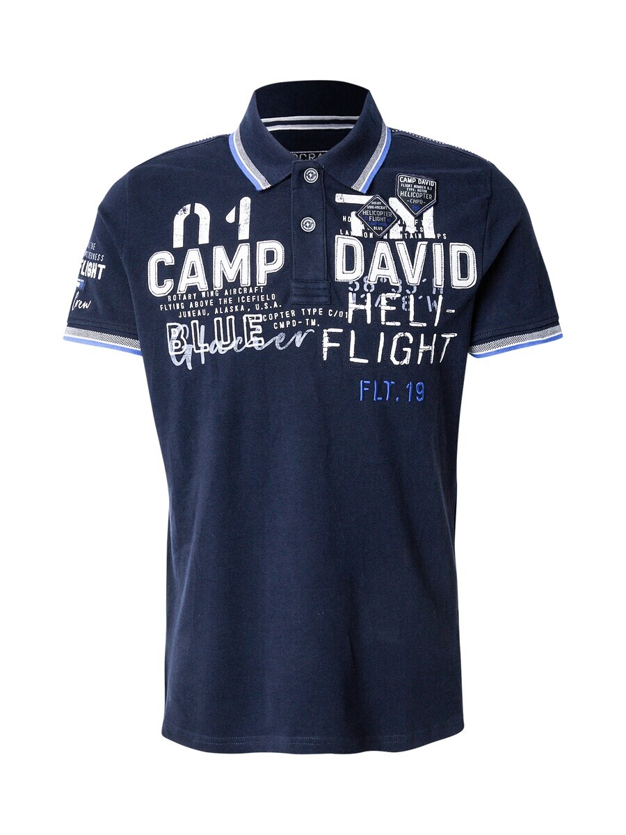 

Рубашка поло CAMP DAVID Shirt Heli Flight, цвет navy/azure