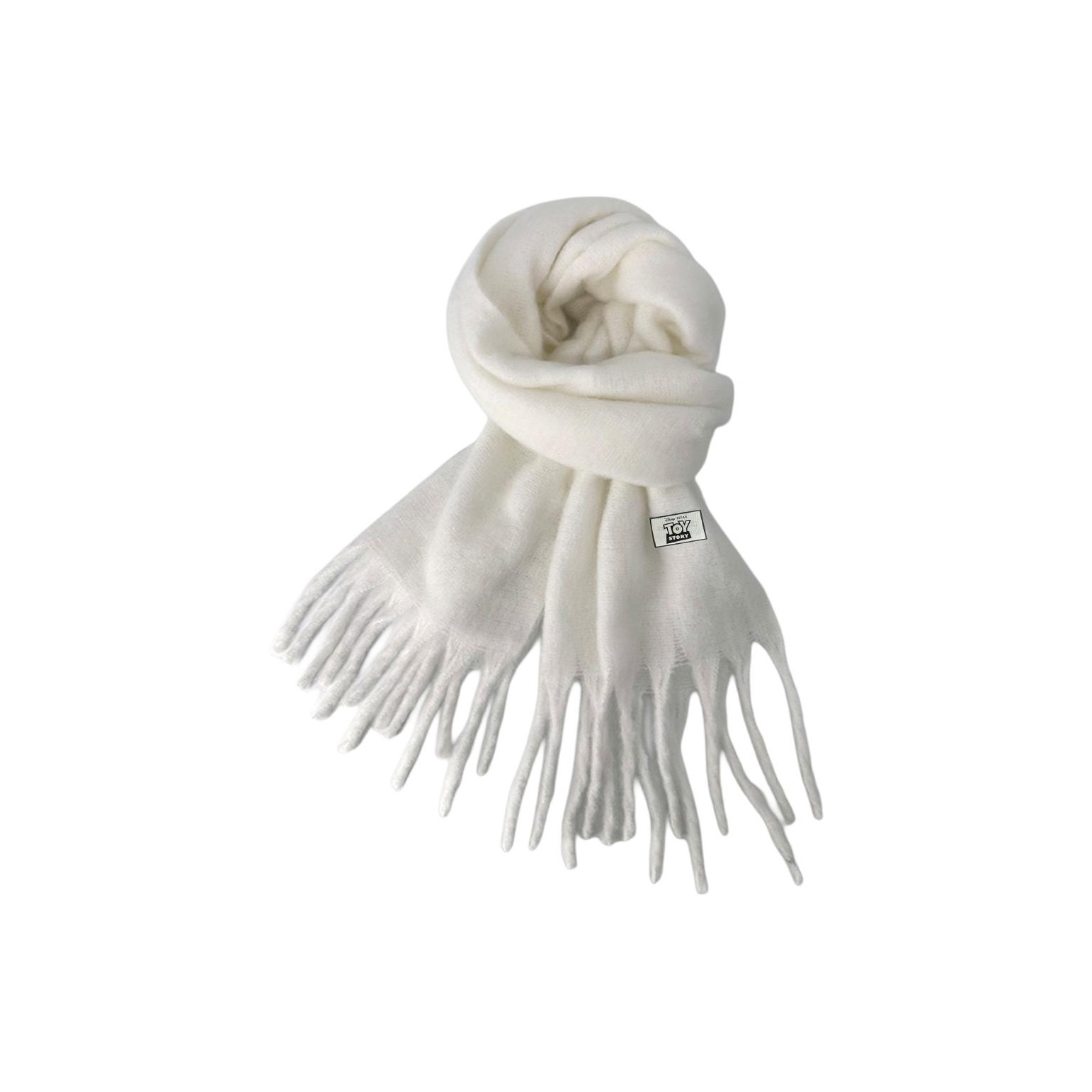 

Disney Полиэстеровый вязаный шарф унисекс белый, White