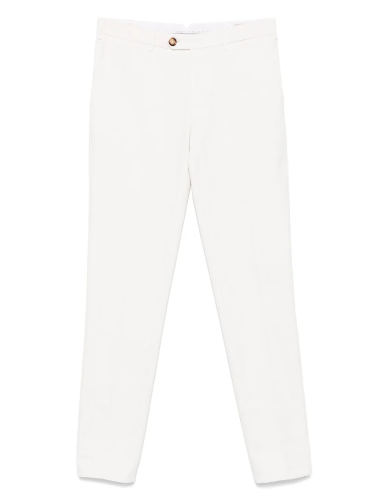 

Прямые брюки из хлопка Brunello Cucinelli, белый
