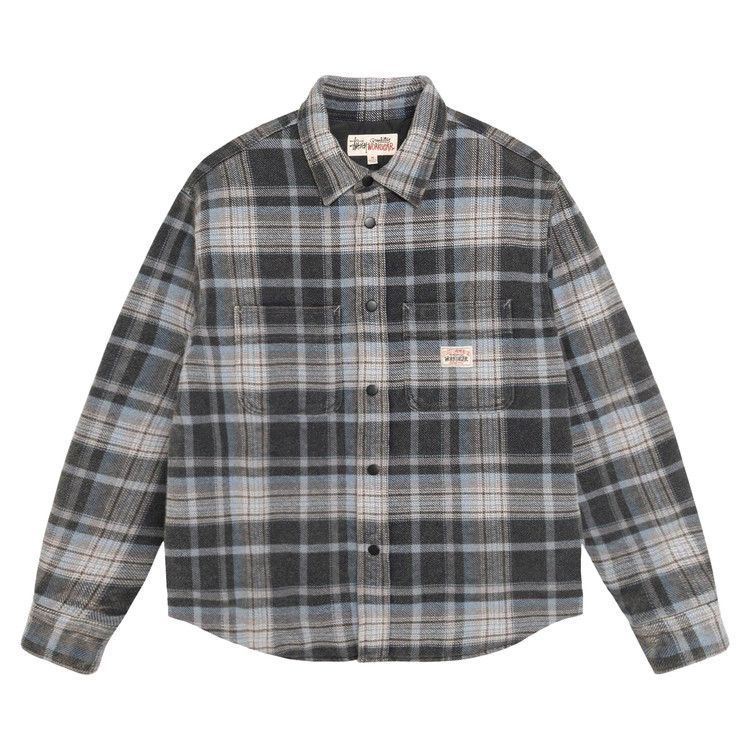 

Рубашка Stussy Heavy Washed Plaid Long-Sleeve Shirt, Blue