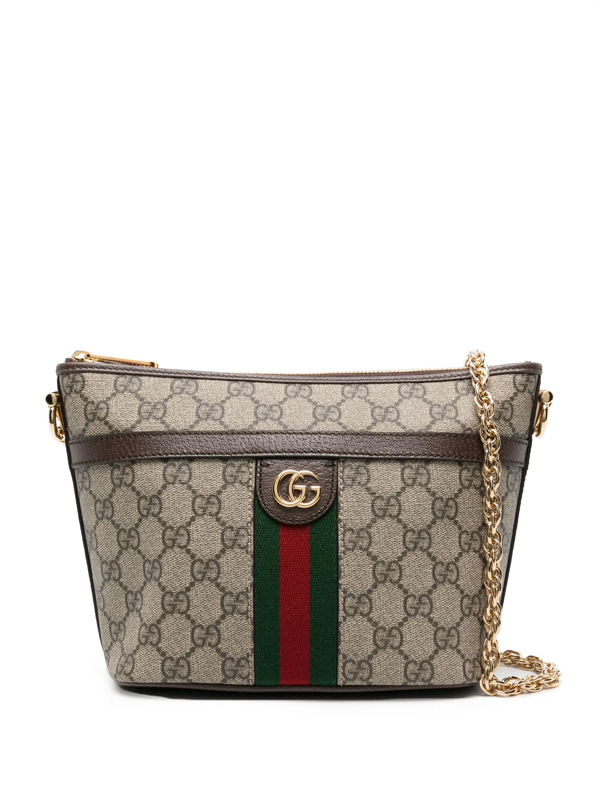 

Мини-сумка на плечо Ophidia GG Gucci, бежевый