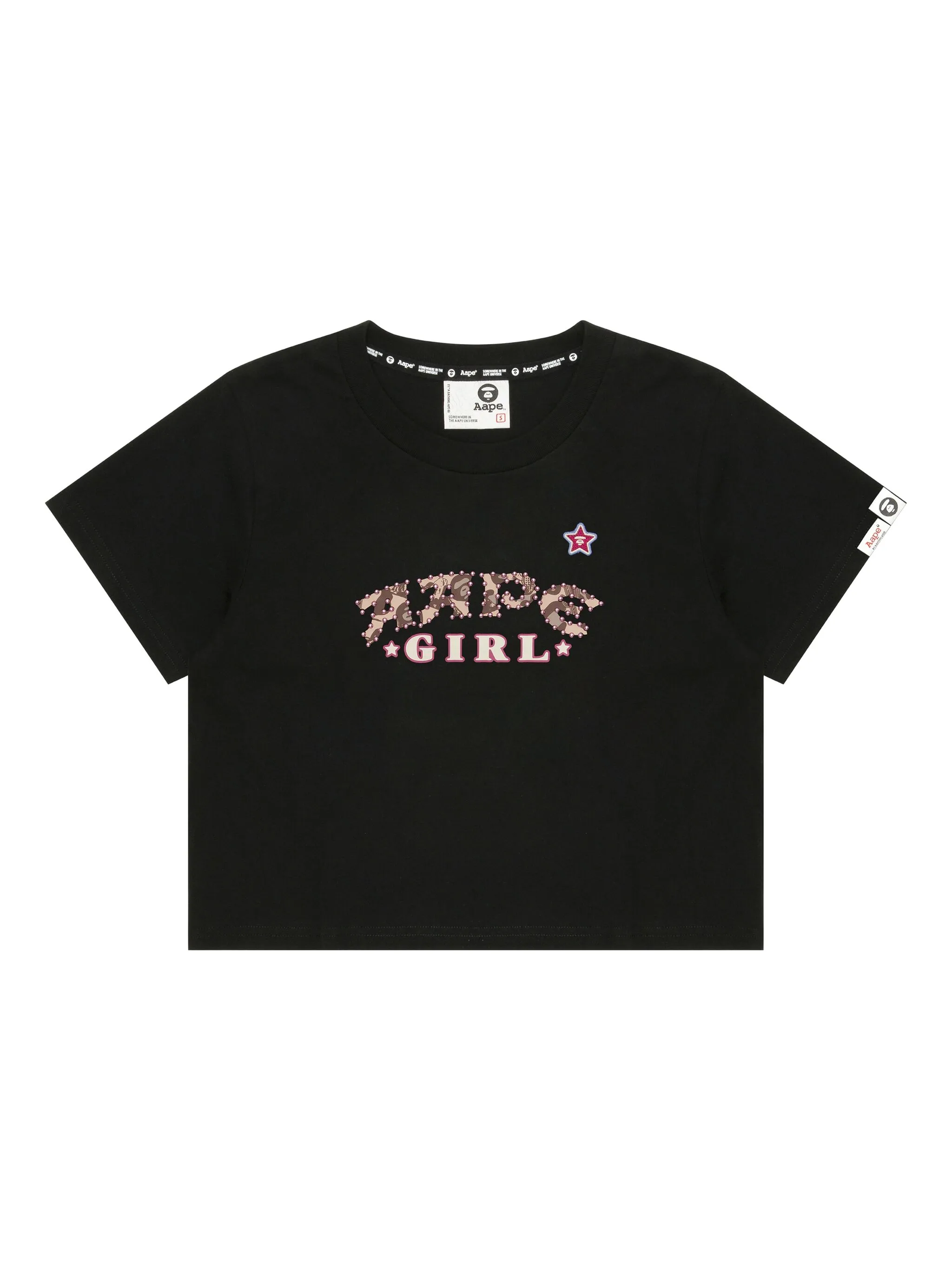 

Футболка с графичным принтом Aape By A Bathing Ape, черный