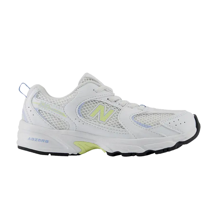 

Кроссовки New Balance 530 Bungee Lace Little Kid Wide 'White Electric Sky', белый