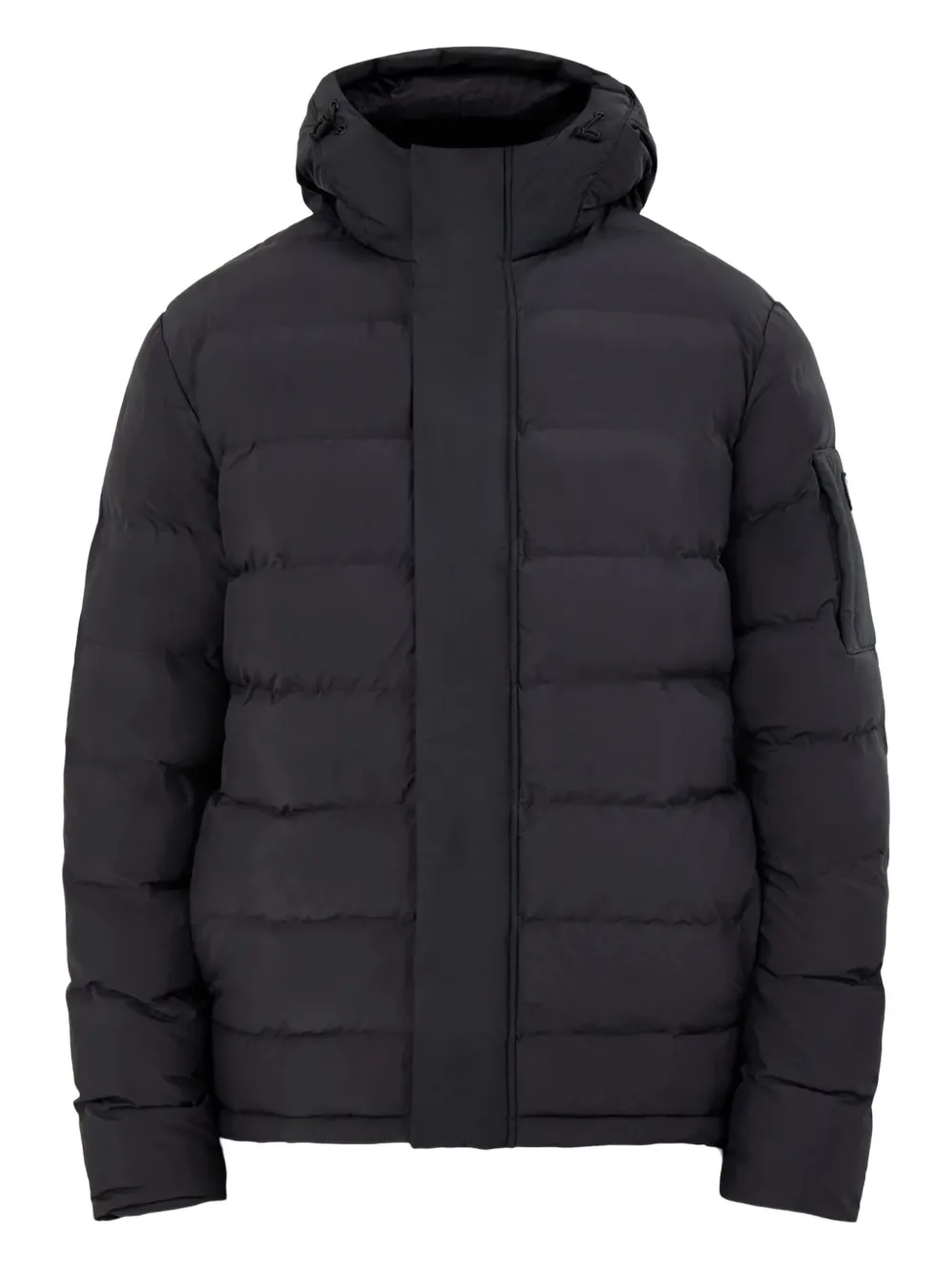 

Стеганая куртка с капюшоном Barbour, черный