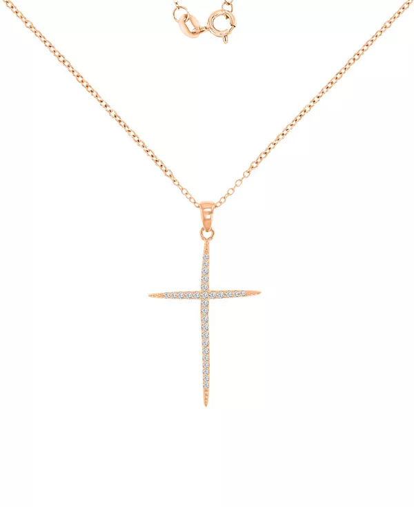 

Ожерелье с кубическим цирконием (0,303 карата) из 14-каратного розового золота на стерлинговом серебре Macy'S, pink