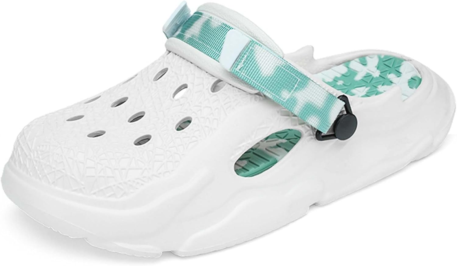 

Летние сандалии мужские и женские, сабо, садовая обувь, нескользящие, быстро сохнущие, пляжные, домашние, для душа, мюли с регулируемым каблуком Generic, белый