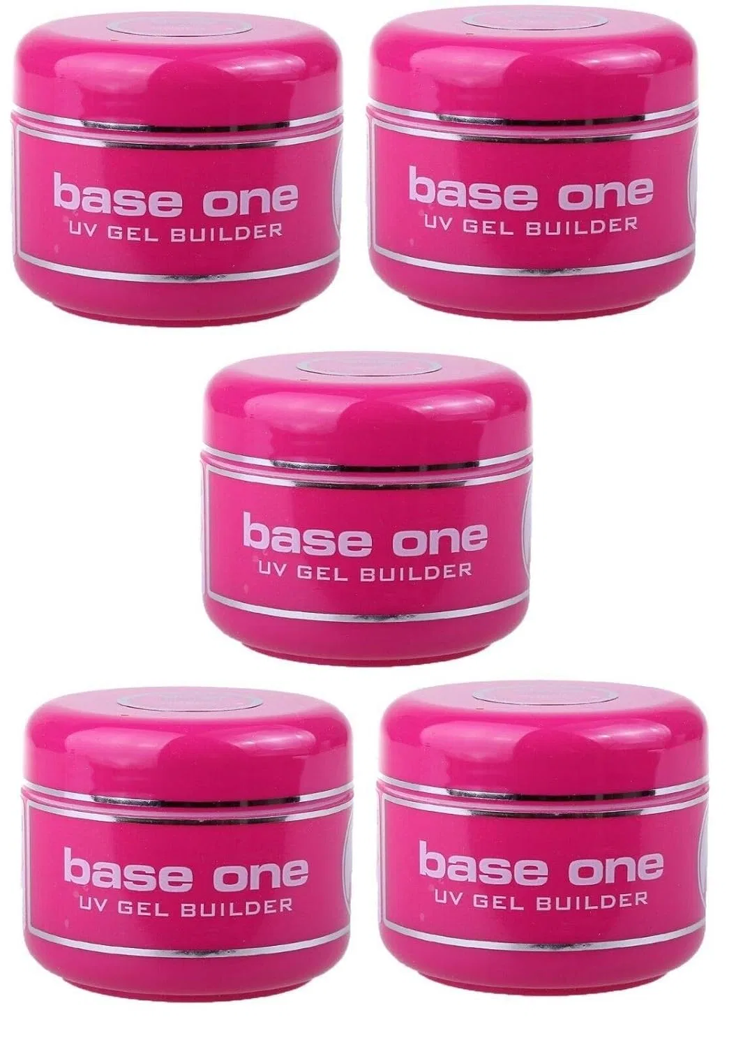 УФ-гель для наращивания «Base One Builder Cover» от Silcare, бескислотный, 5 x 50 г Silcare