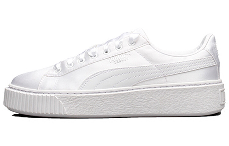

Кроссовки PUMA Basket Platform Thick Sole Heighten Unisex White Silk