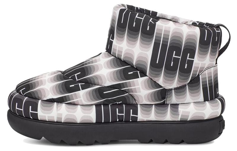 Сапоги классические высокие UGG, черно-белый