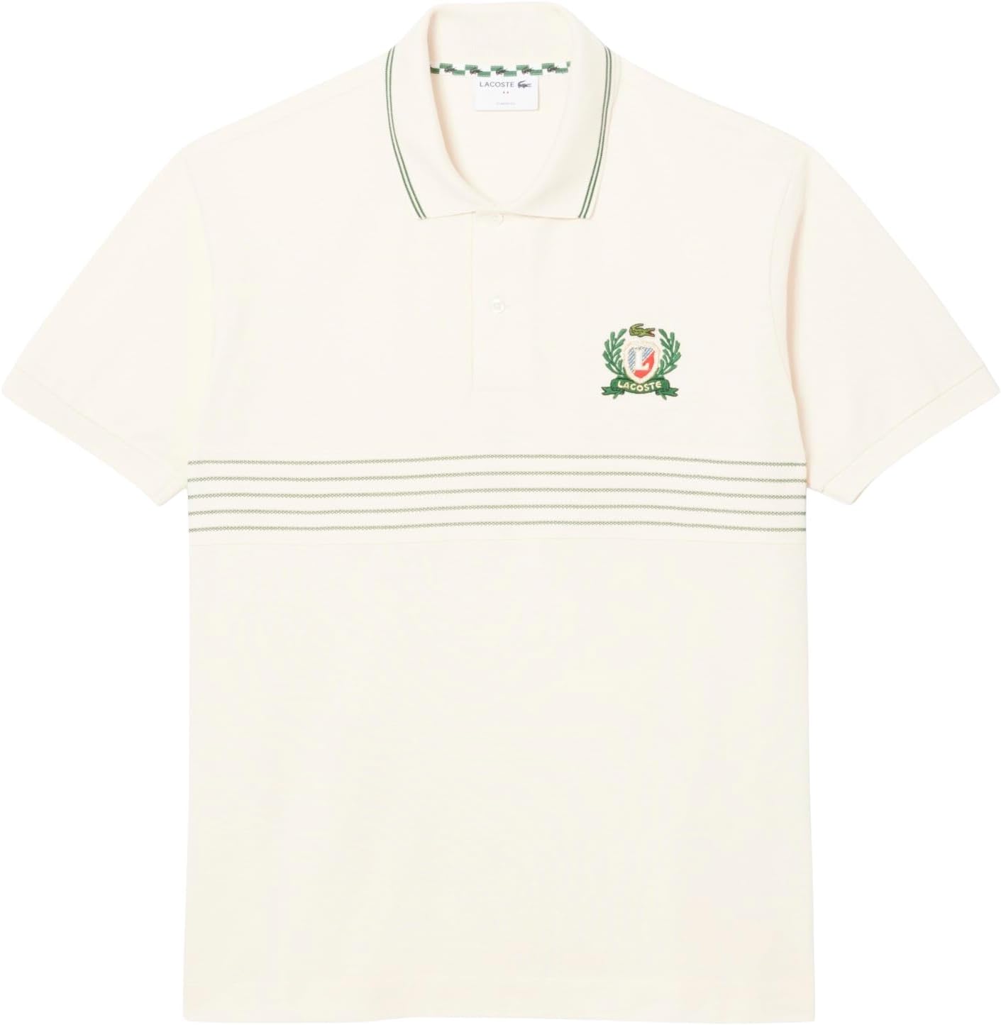 

Lacoste мужская классическая футболка-поло в полоску Made in France, Brown, Коричневый, Lacoste мужская классическая футболка-поло в полоску Made in France, Brown