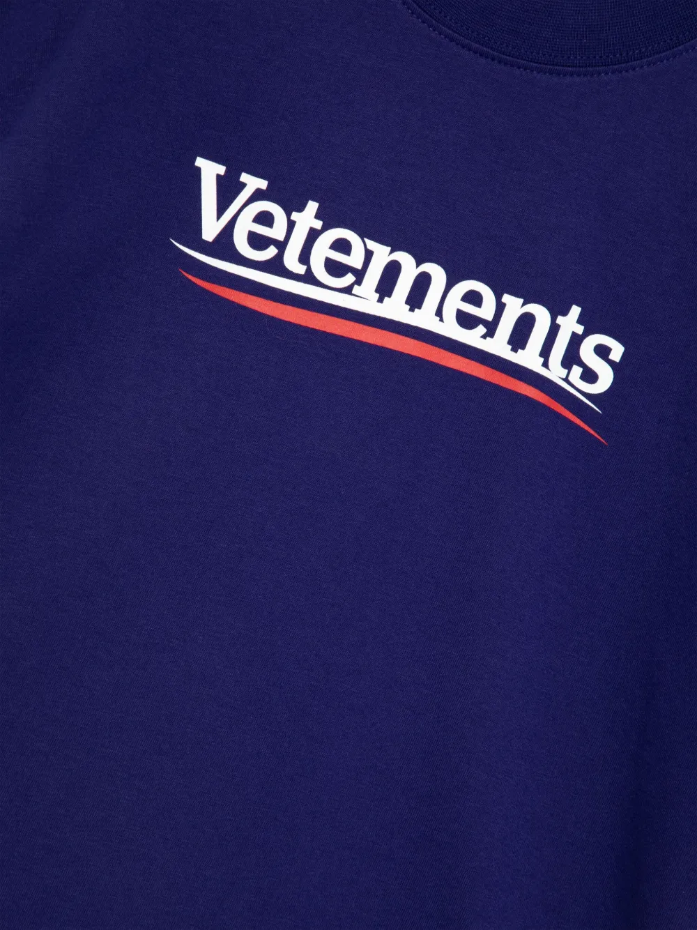 Футболка с логотипом Vetements Kids, фиолетовый — фото 3