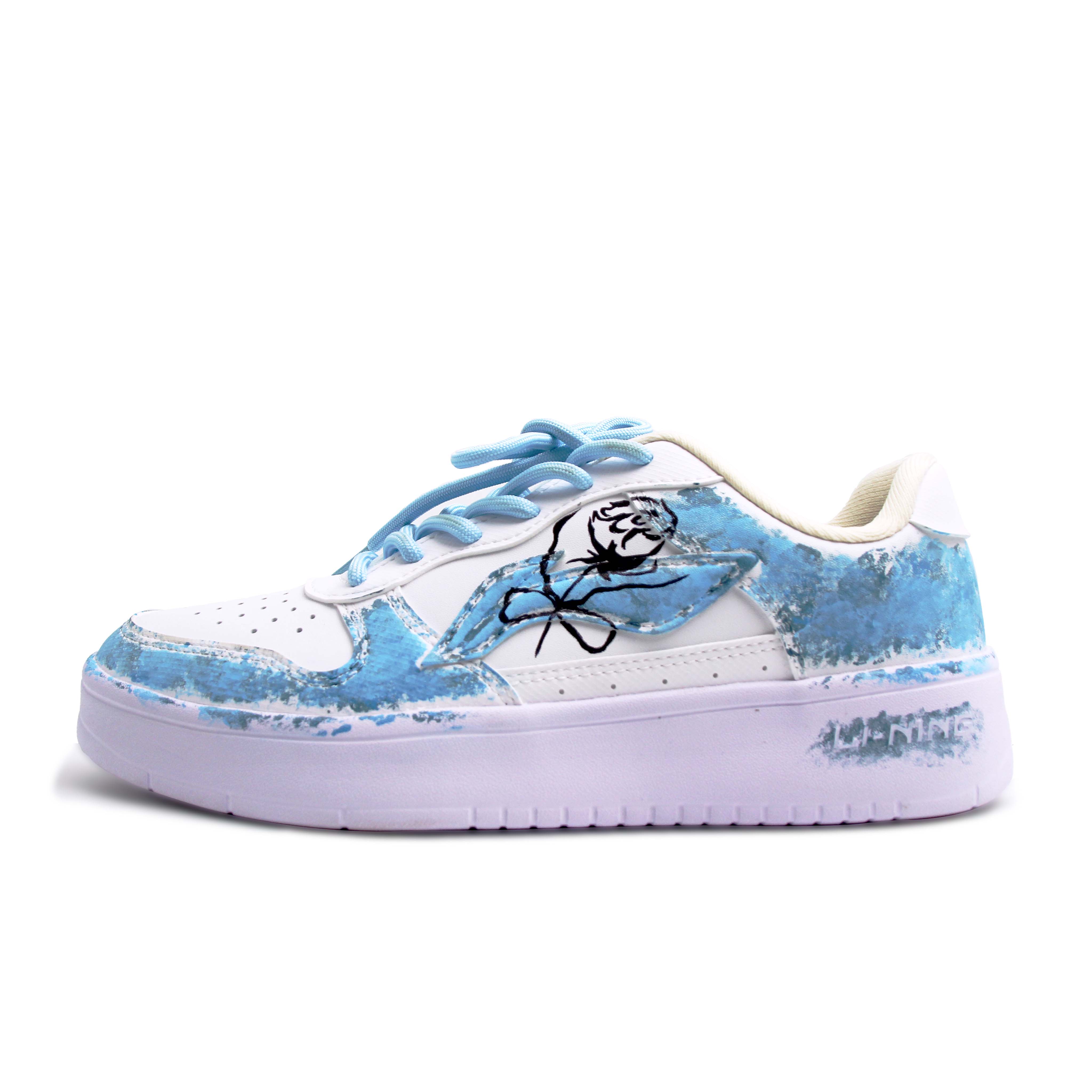 

LINING Кроссовки для скейтбординга Unisex Pontoon Boats Quick Dry Lightweight Low top светло-голубые