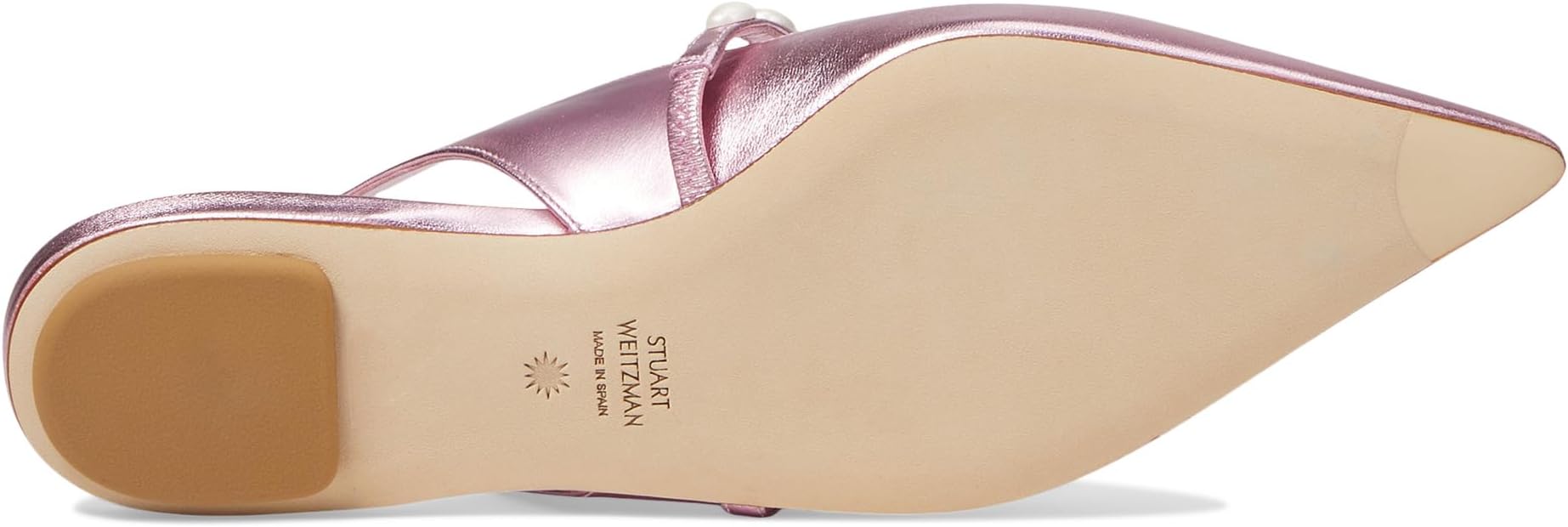 Балетки Stuart Weitzman Emlia Pearlita Slingback Flat, цвет Cotton Candy — фото 3