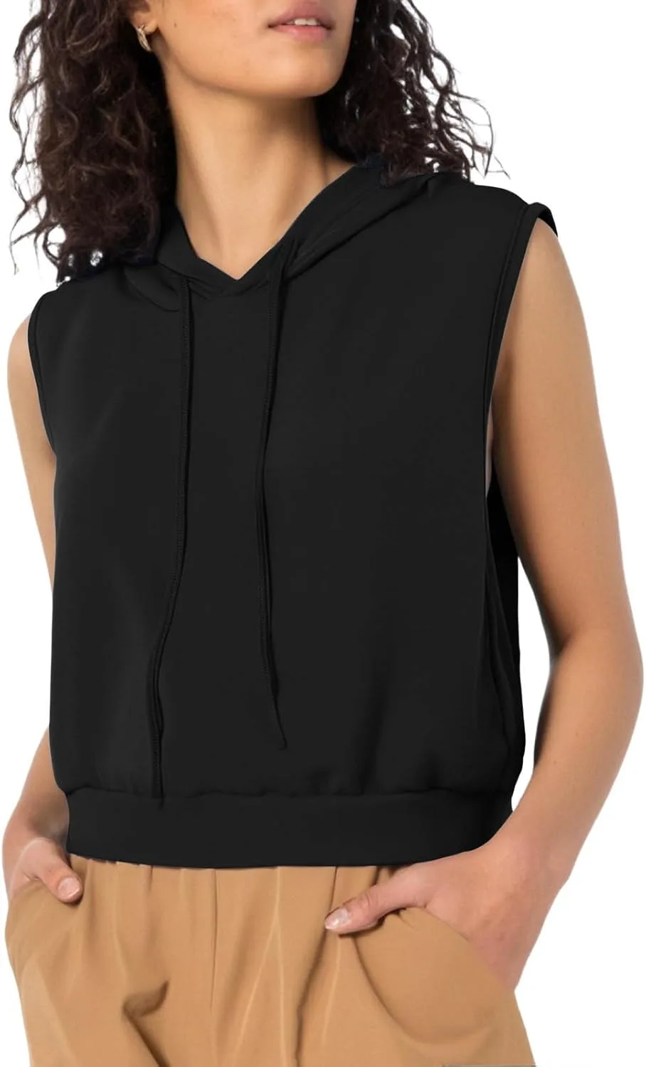 

Женский безрукавный худи для тренировок