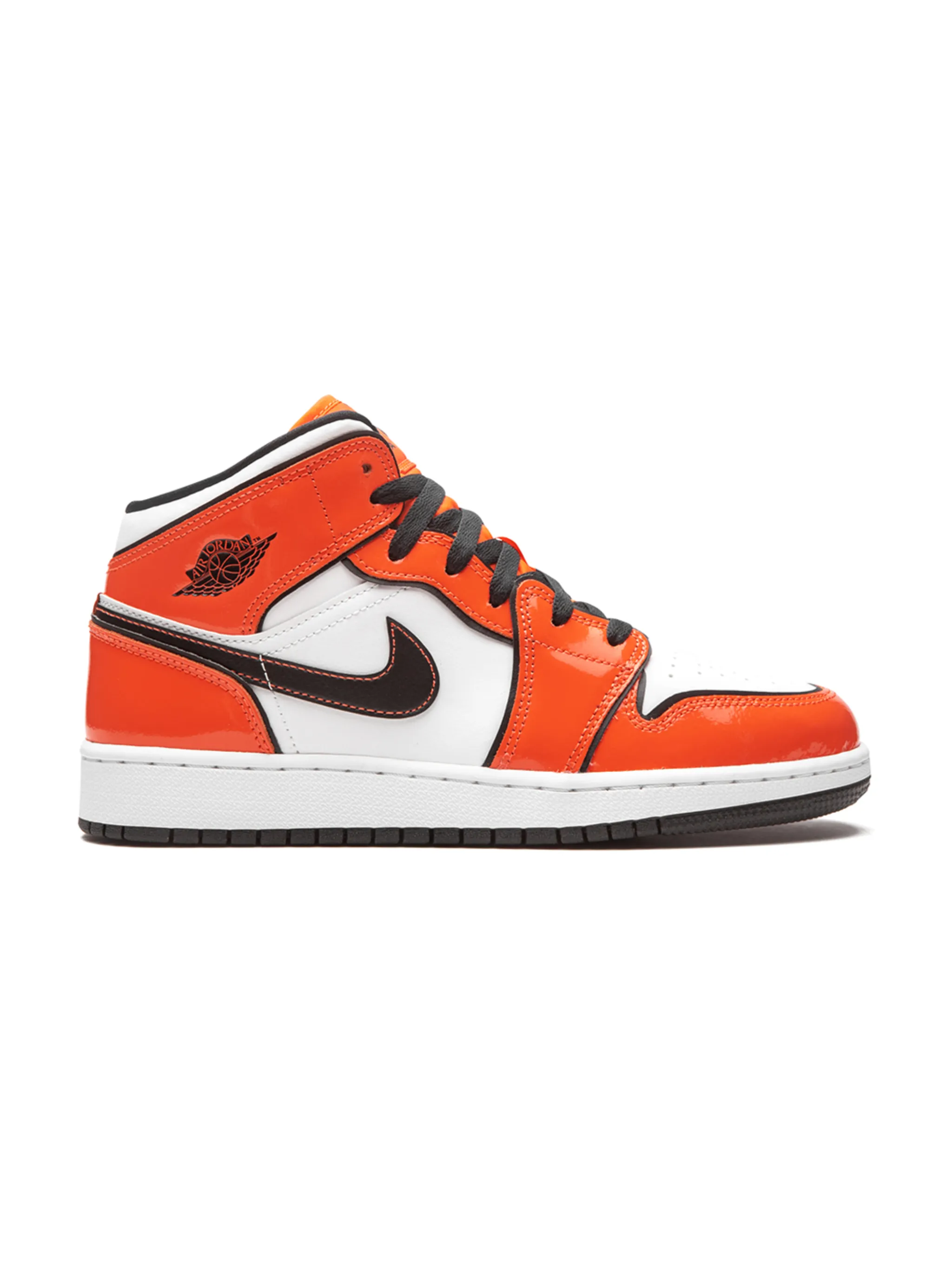 Кроссовки Air Jordan 1 Mid Jordan Kids, оранжевый — фото 2