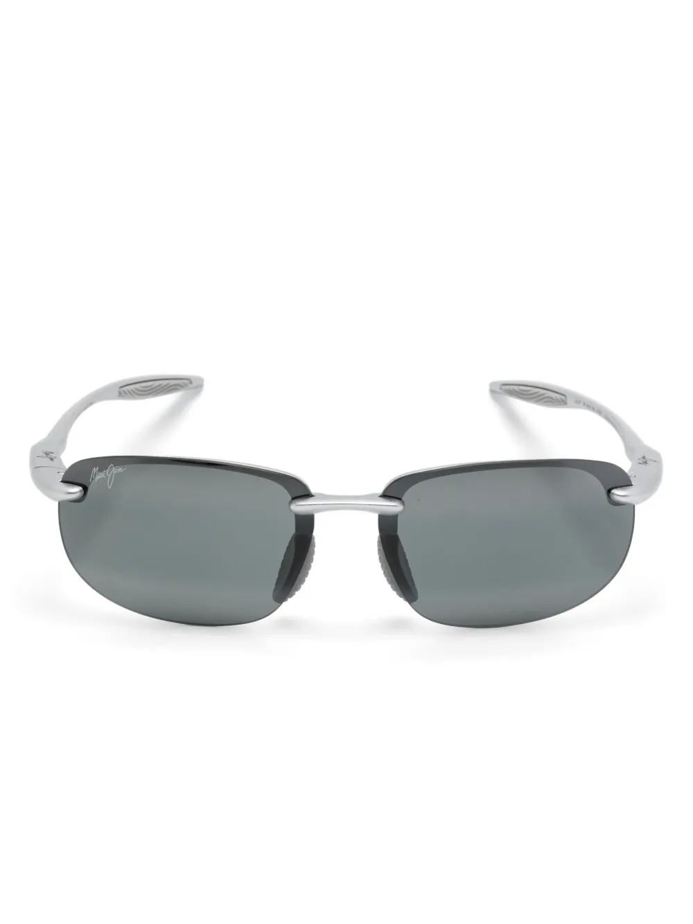 

Солнцезащитные очки в прямоугольной оправе Maui Jim, серебяный