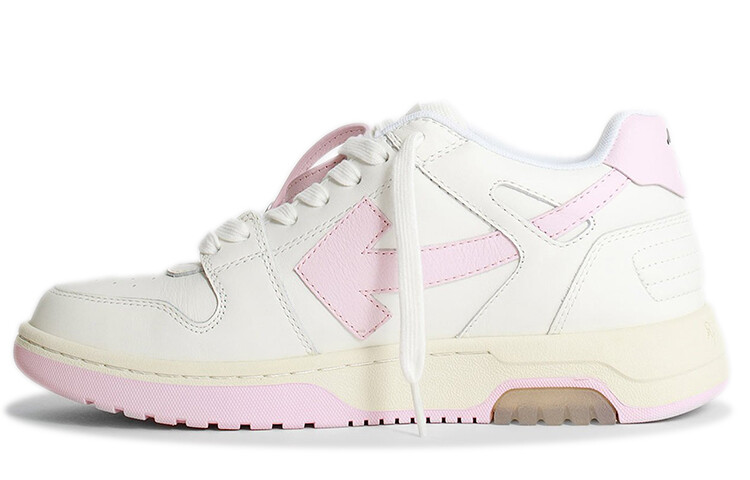 Кроссовки OFF-WHITE Out Of Office Ooo Low Tops White Light Pink Women's
