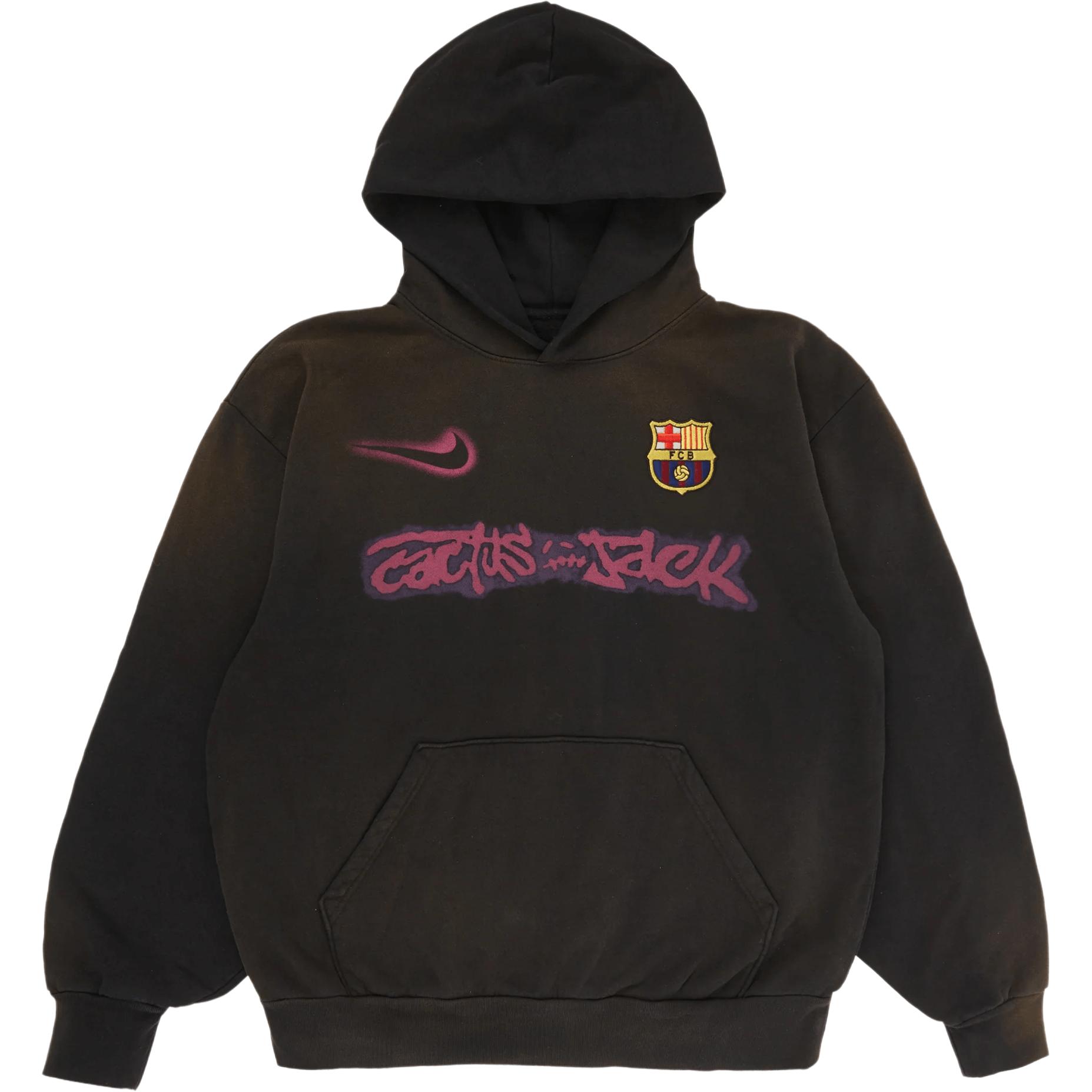 

Толстовка Nike Fc Barcelona X Cactus Jack Spray Logo Travis Scott, коричневый