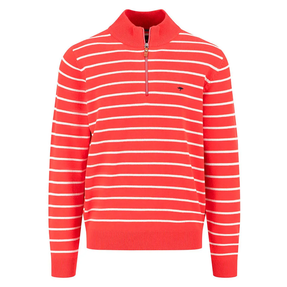 

Свитер Fynch Hatton Striped half zip, красный