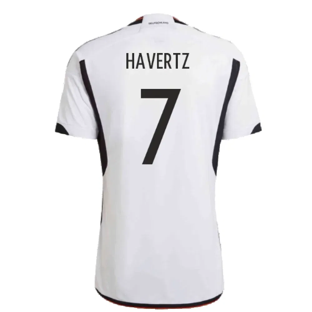 Детская футбольная форма Германии 2022-2023 Havertz 7 Adidas Germany, белый — фото 2