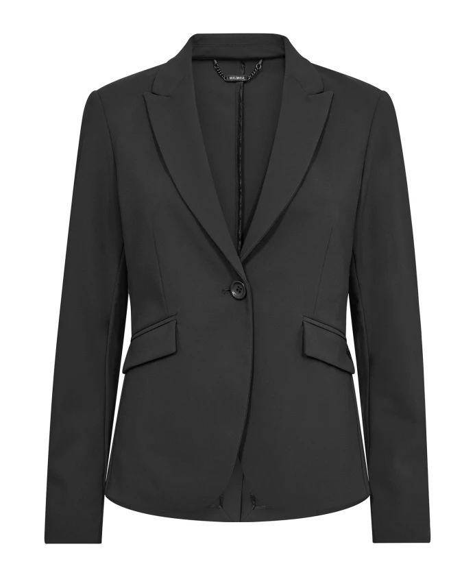 

Классический черный пиджак с карманами Mos Mosh, черный
