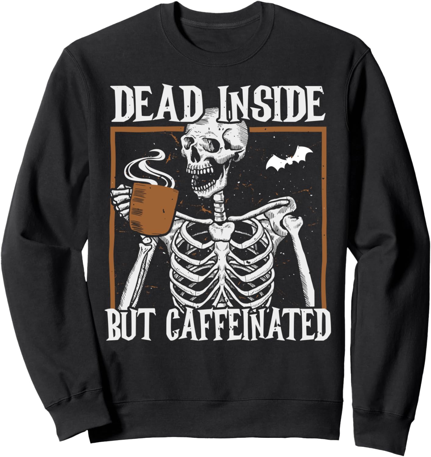 

Страшный и забавный костюм для вечеринки на Хэллоуин: толстовка с изображением скелета и кофе Halloween Kostume, Tshirts Fur Damen Herren Kinder, черный