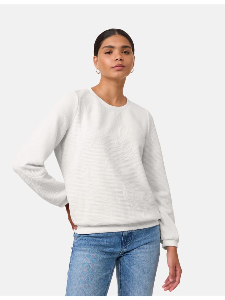 

Пуловер TAIFUN Pullover Langarm, белый