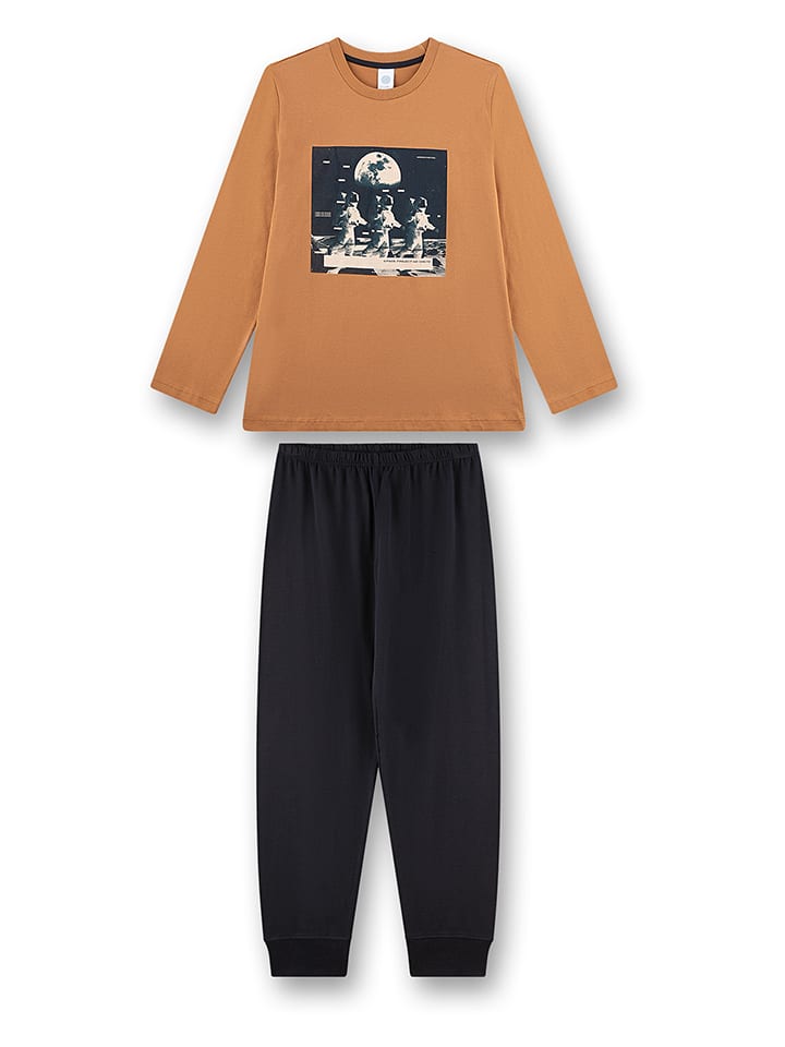 

Sanetta Светло-коричневая/черная пижама