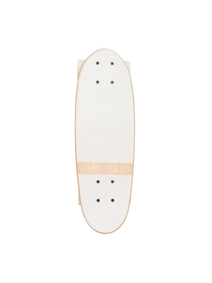 

Деревянный скейтборд для детей от 3 лет и старше, белый BANWOOD