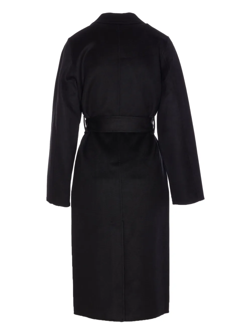 

Двубортное пальто с поясом THE DYNAMIS STUDIO, черный