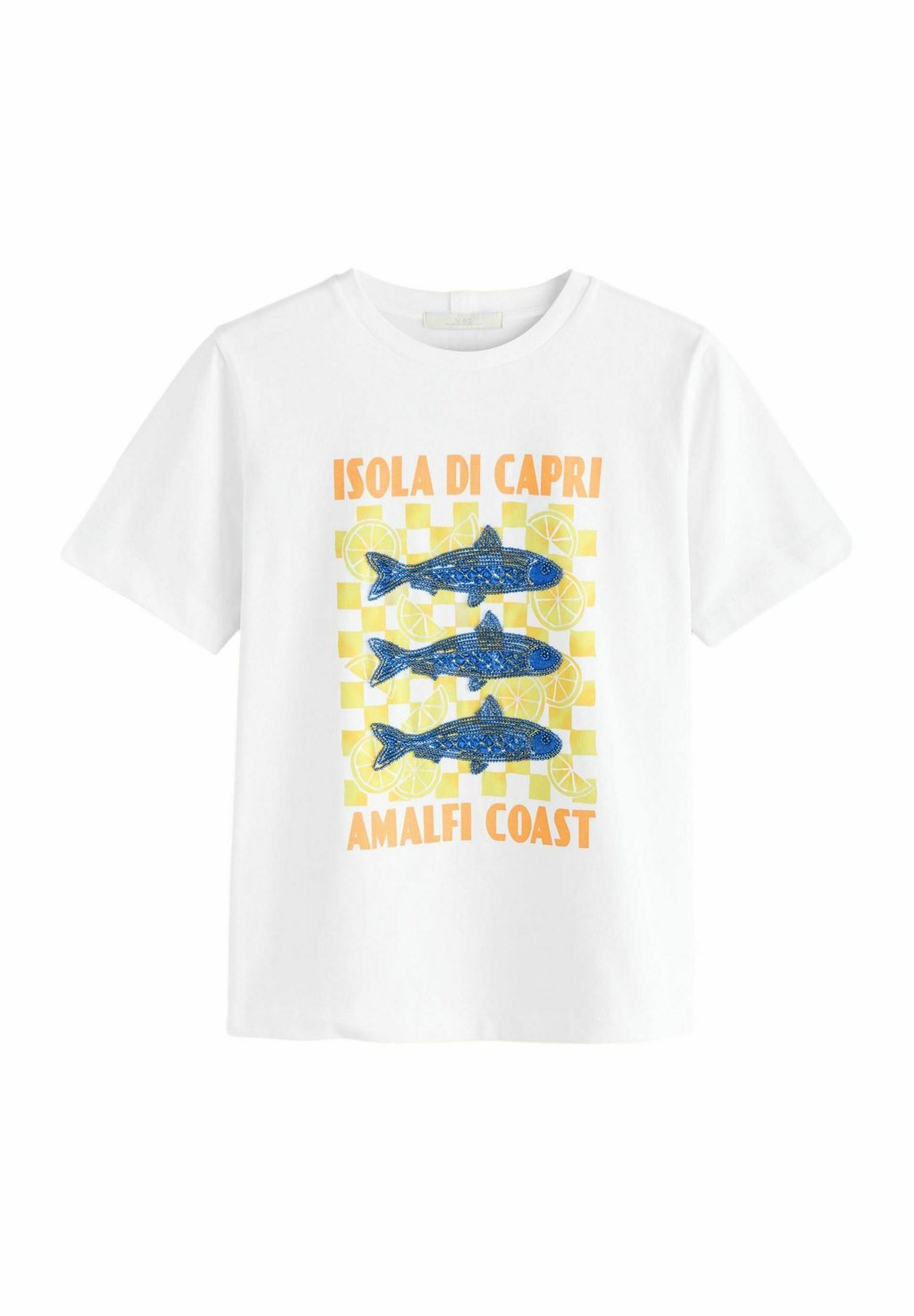 

Футболка с принтом HEAVYWEIGHT SHORT SLEEVE CREW NECK Next, белый