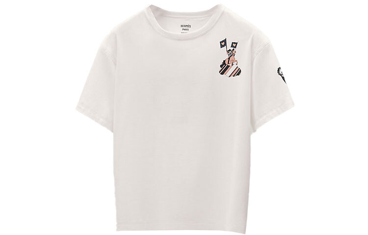 

Футболка женская Hermes с рисунком, белый
