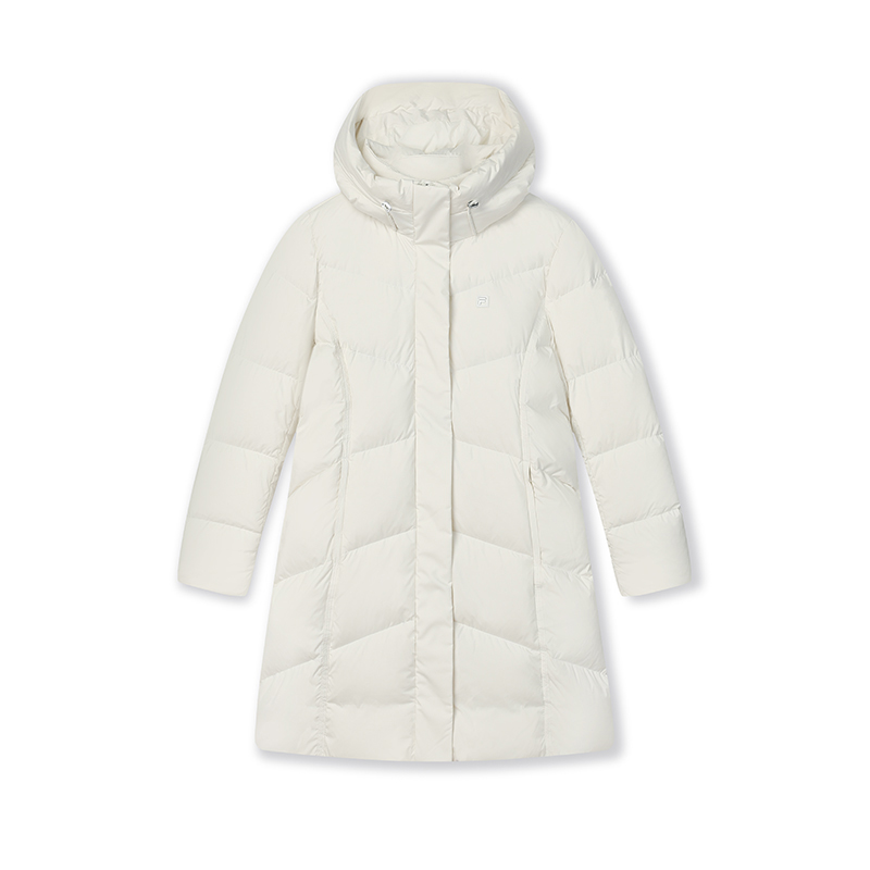 

FILA Женская пуховая куртка повседневная Мисс Лотос Белая, Mist Lotus White