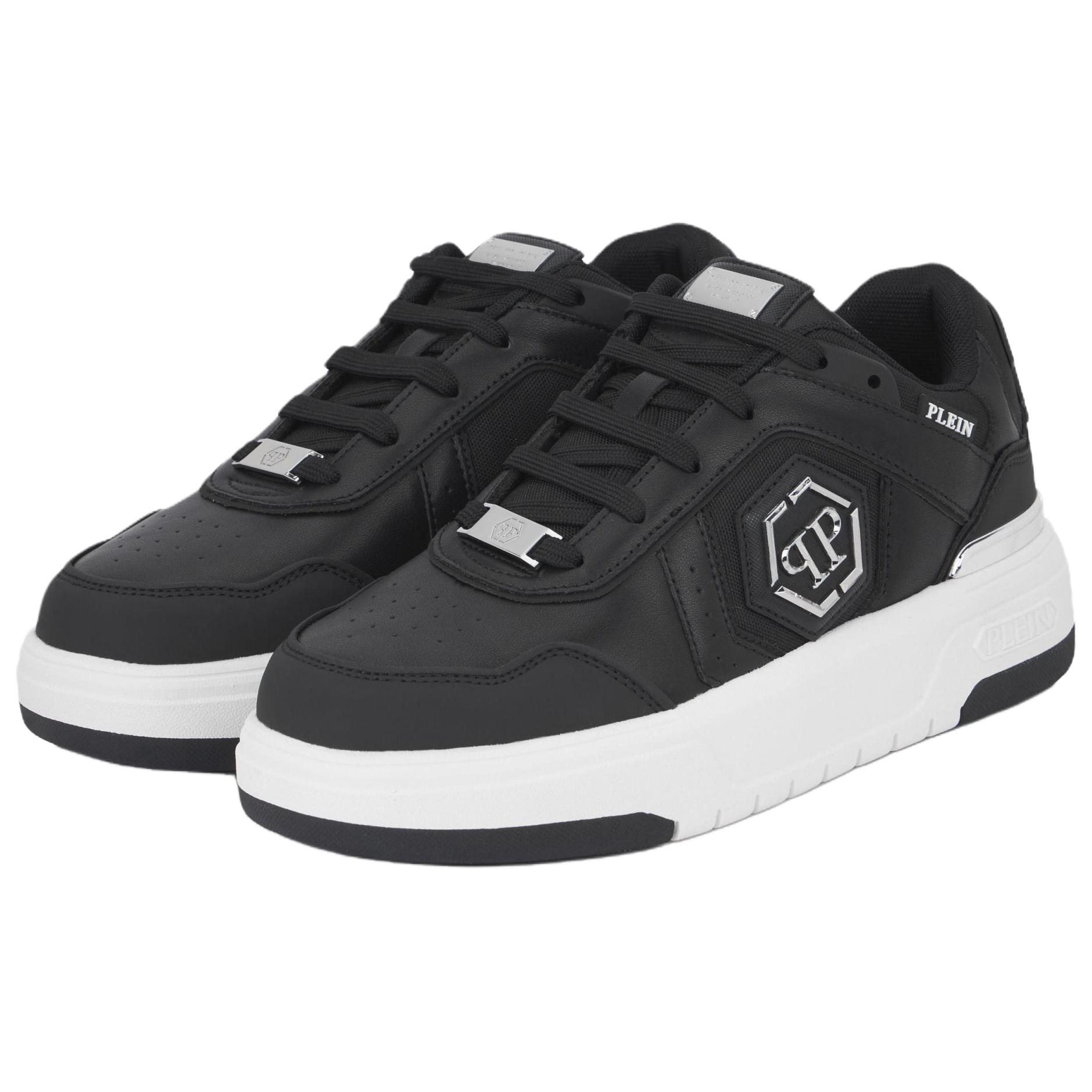 PHILIPP PLEIN Кроссовки Lo Top SK8R PLEIN Low top Skateboard Shoes Unisex Black — фото 4