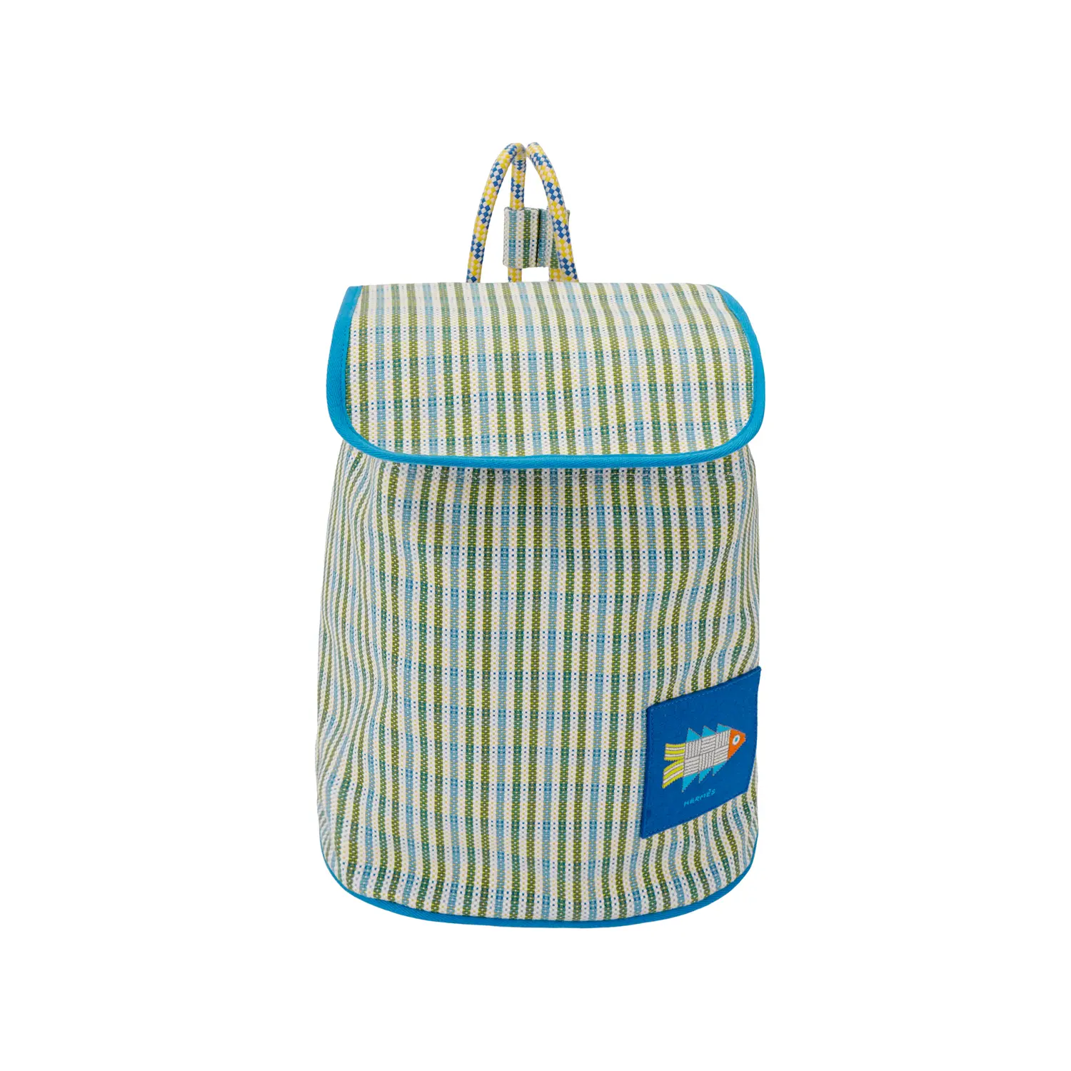 

HERMES Хлопковый рюкзак унисекс синий, Blue