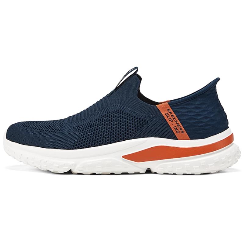 

Skechers Низкие повседневные туфли Slip Ins, синие, мужские