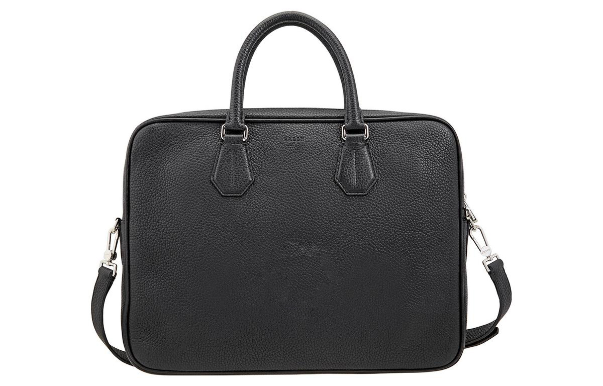

BALLY Кожаный портативный одноплечевый кросбоди кейс Regular мужской black