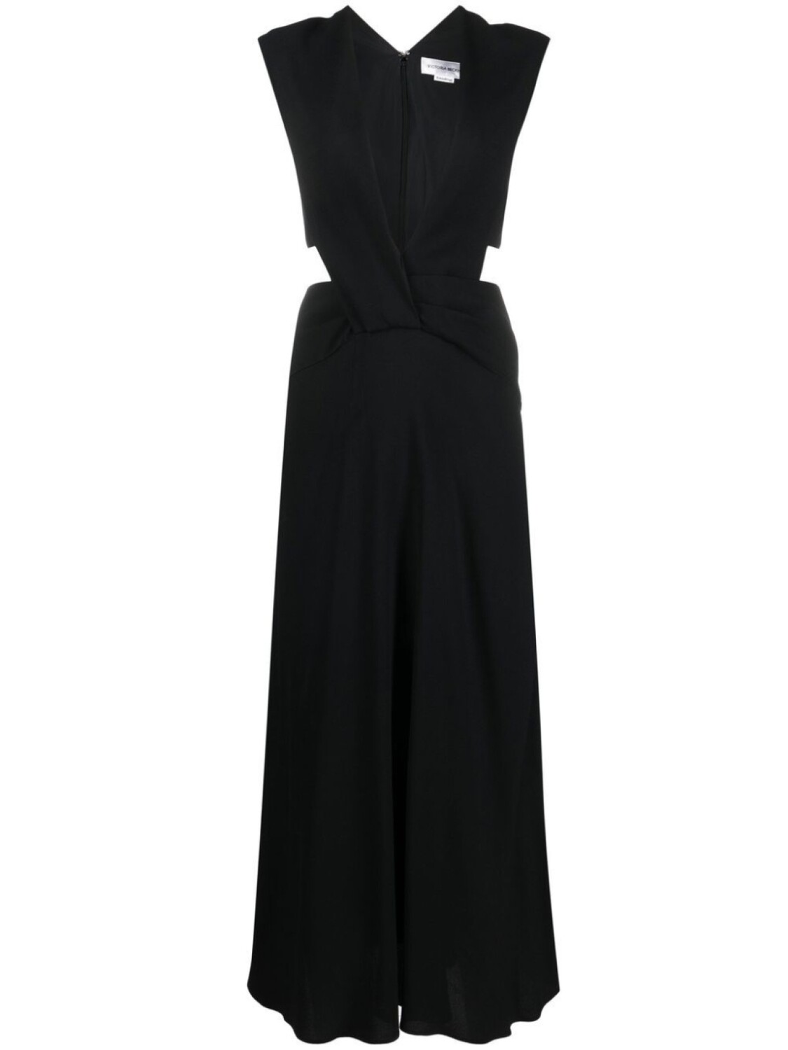 

Victoria Beckham платье миди Twist Wrap, черный