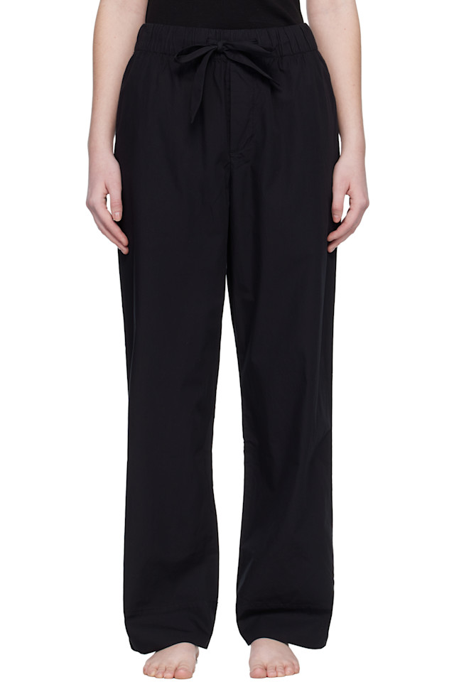 

Tekla Черные пижамные штаны из поплина