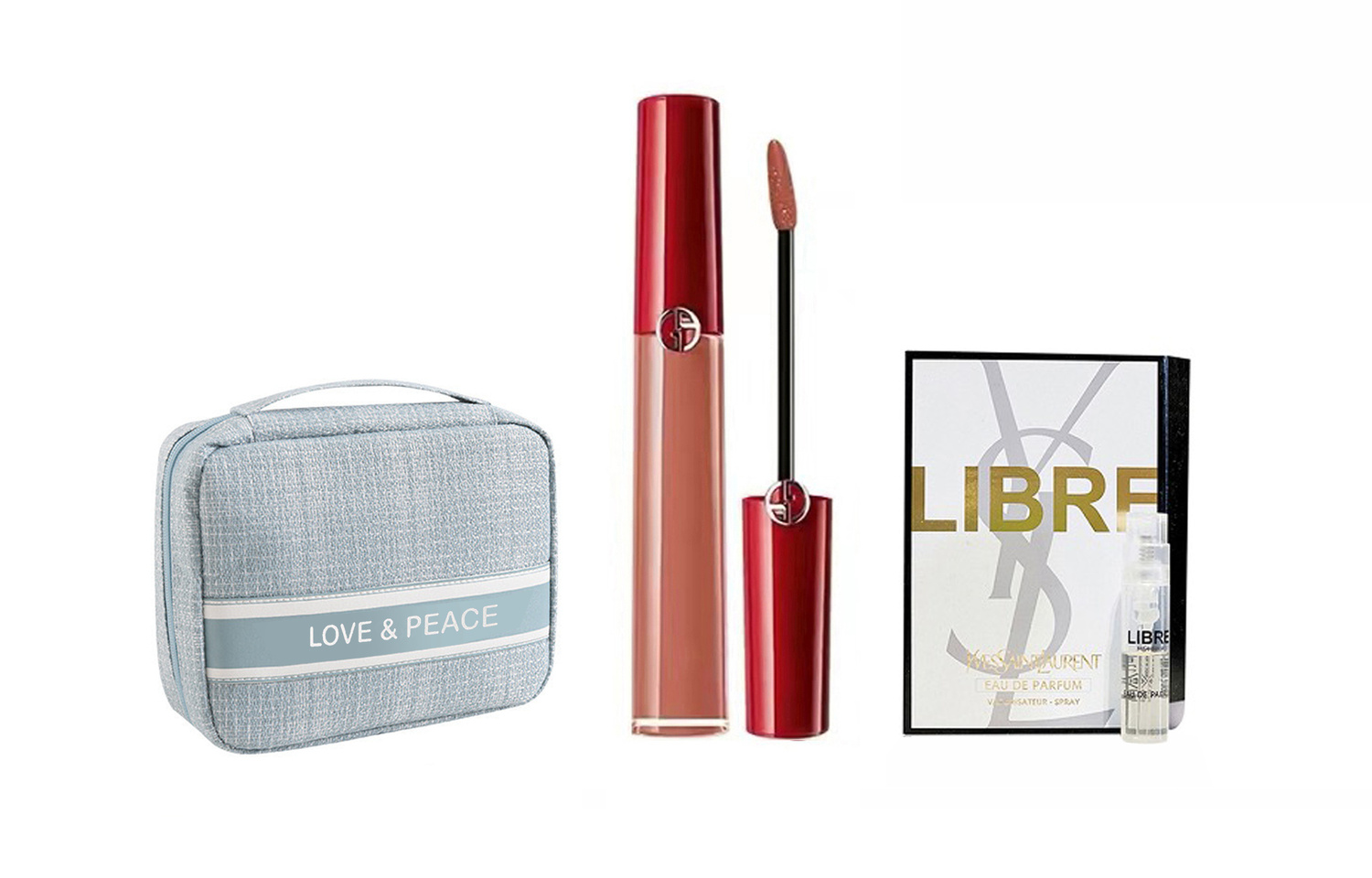 

GIORGIO ARMANI Набор жидких помад Redtube, легко растушевывается, осветляет тон кожи, увлажняющий велюр, набор из 3 штук