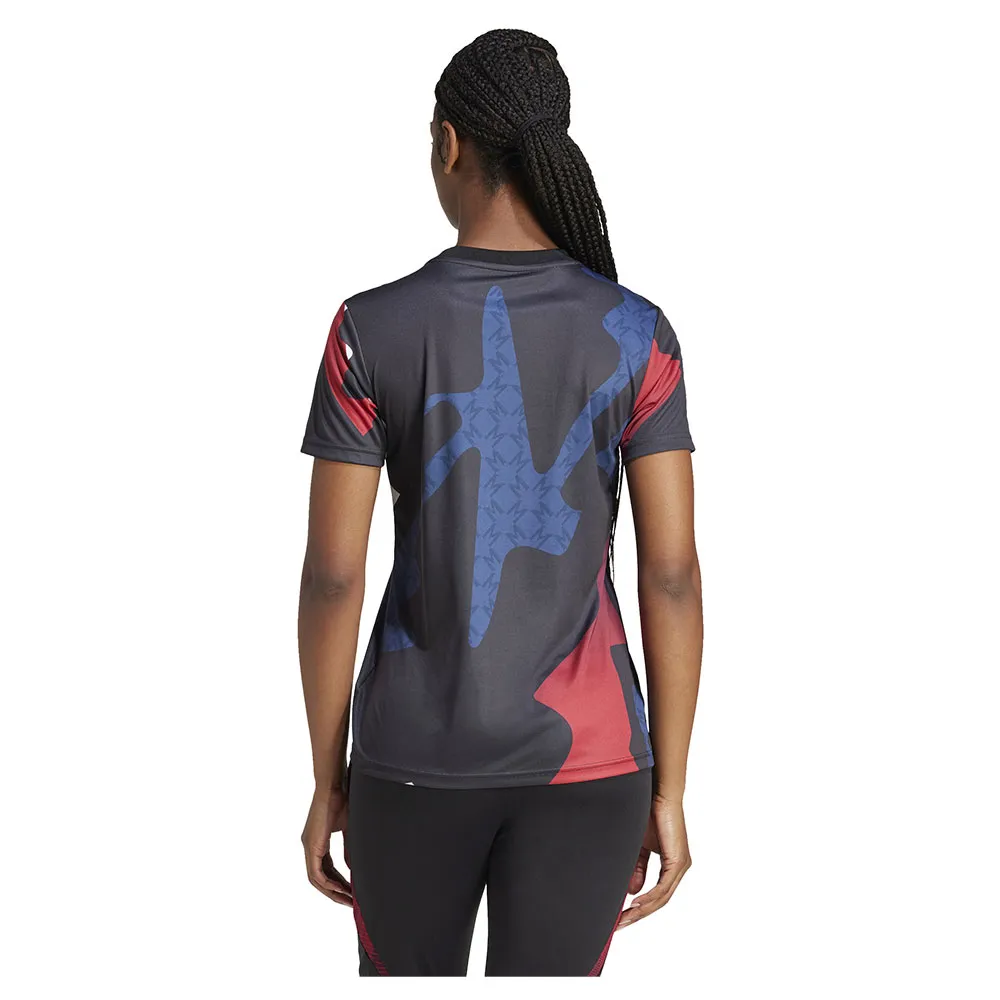 Футболка с коротким рукавом adidas Manchester United 24/25 pre match Woman, разноцветный — фото 2