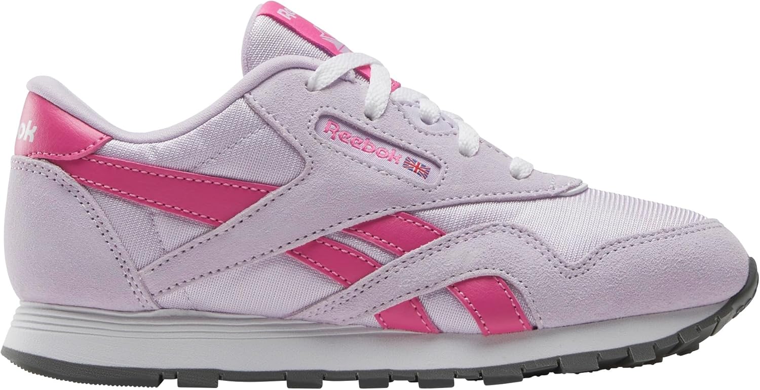 

Кроссовки Reebok Classic Nylon (Little Kid), белый/розовый