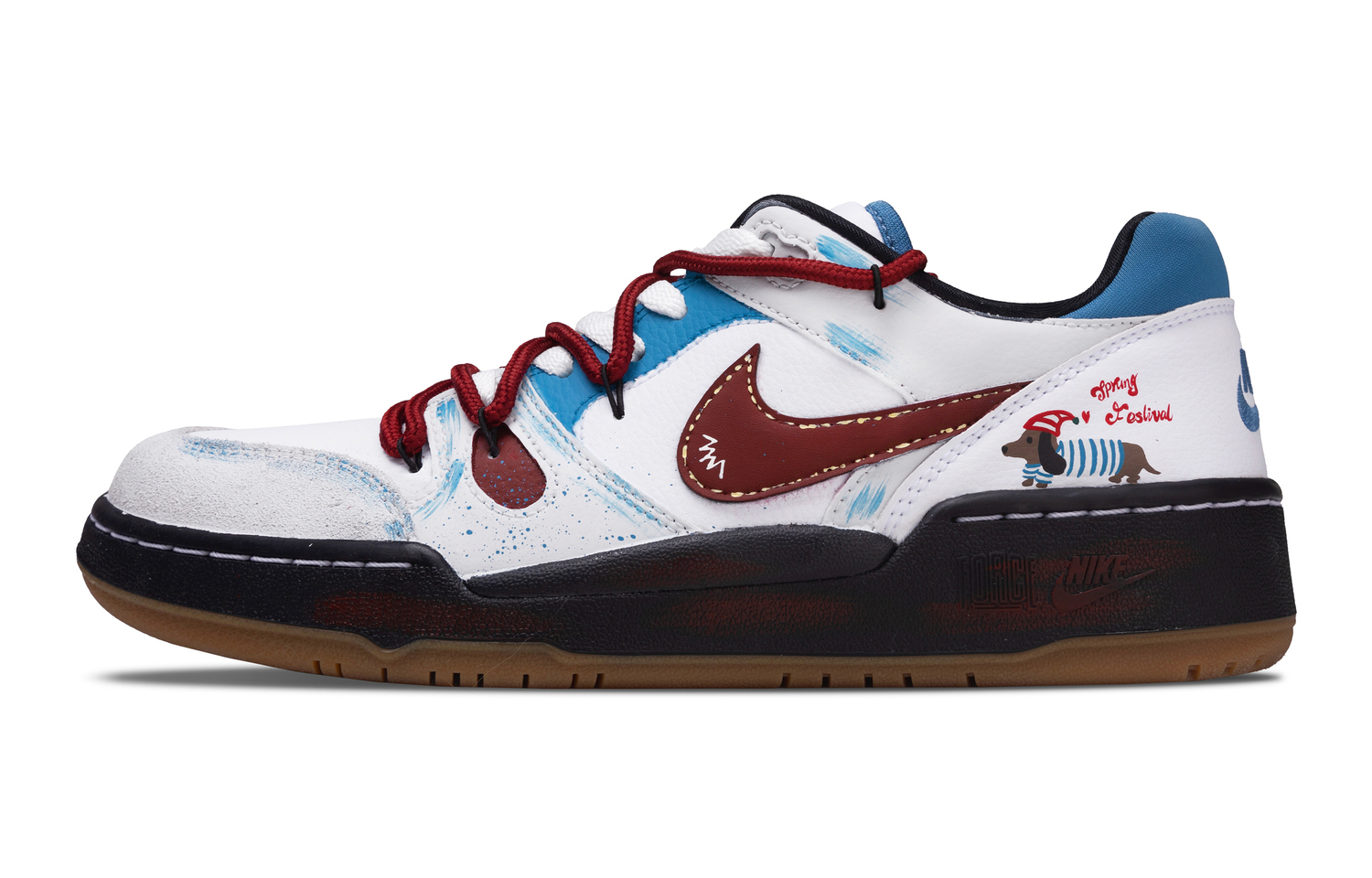 

Nike Мужские низкопрофильные скейтборд-кесы Full Force Dachshund Puppy с термоизоляцией и ударопрочностью, светло-голубые