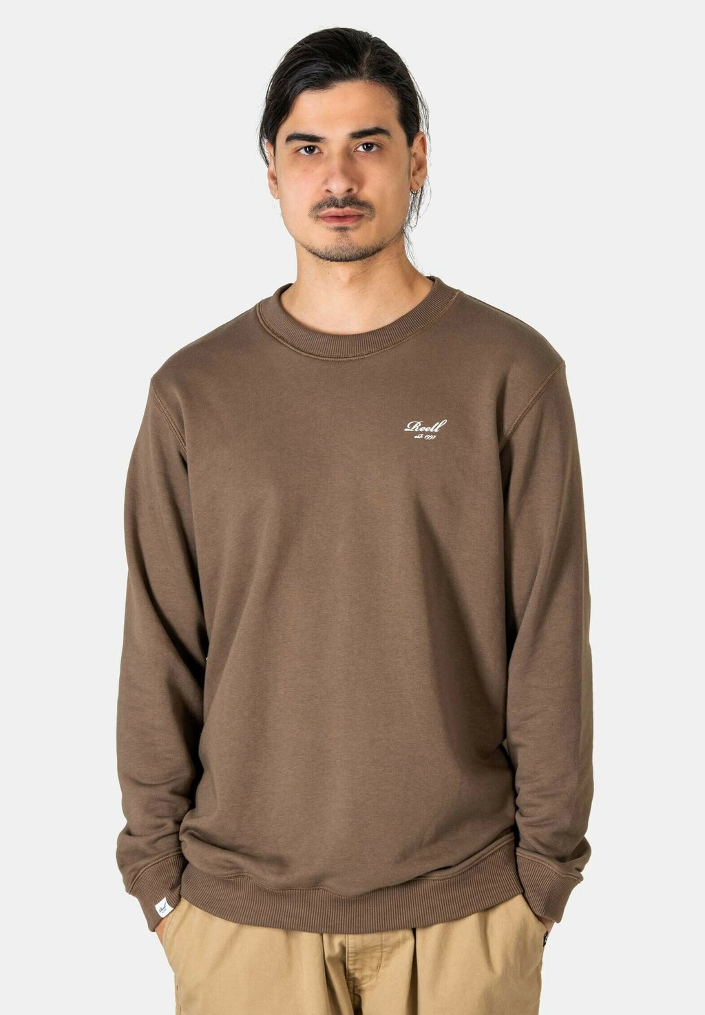 

Толстовка WEAR STAPLE CREWNECK Reell, цвет shroom brown