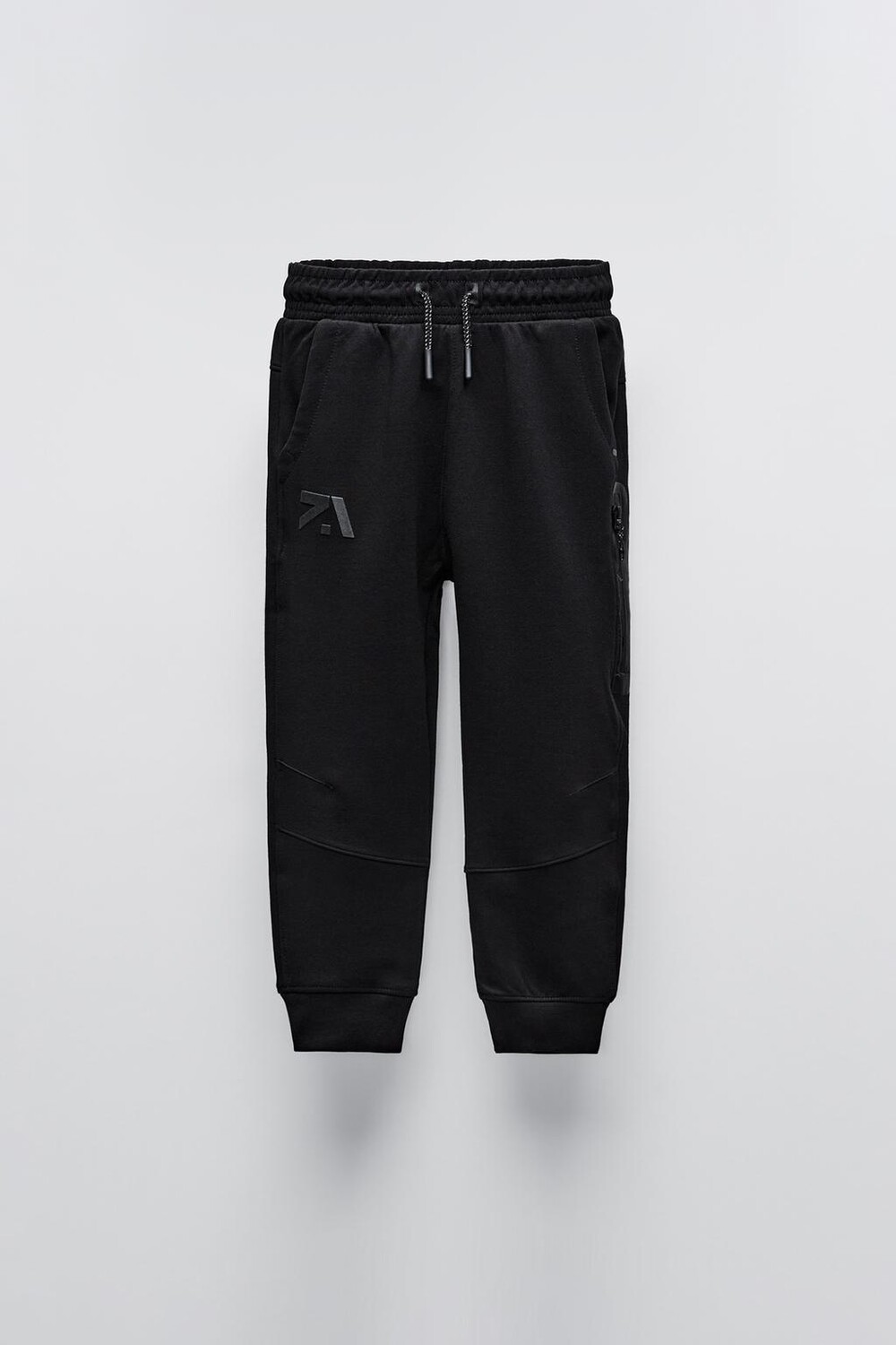 

Спортивные брюки с текстурными деталями ZARA, черный