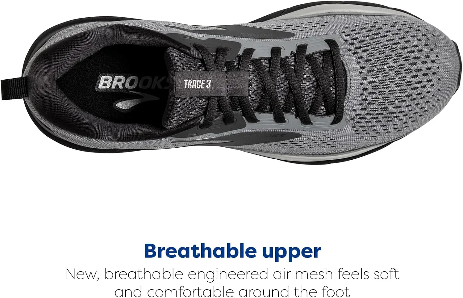 Мужские кроссовки Brooks Trace 3, черный/серый — фото 4