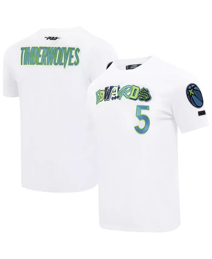 

Мужская футболка Anthony Edwards белая Minnesota Timberwolves City Ransom Pro Standard