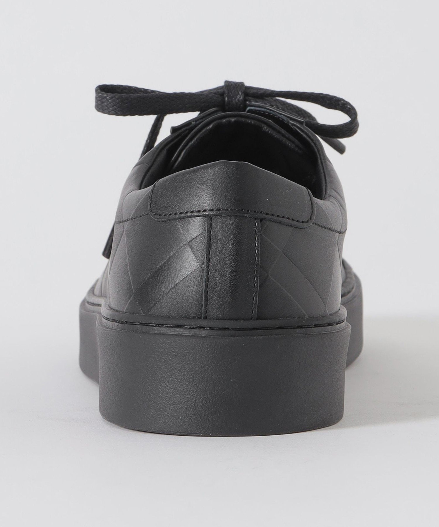 Кожаные кроссовки с тисненым клетчатым узором «Крестбридж» BLACK LABEL CRESTBRIDGE, Black — фото 3