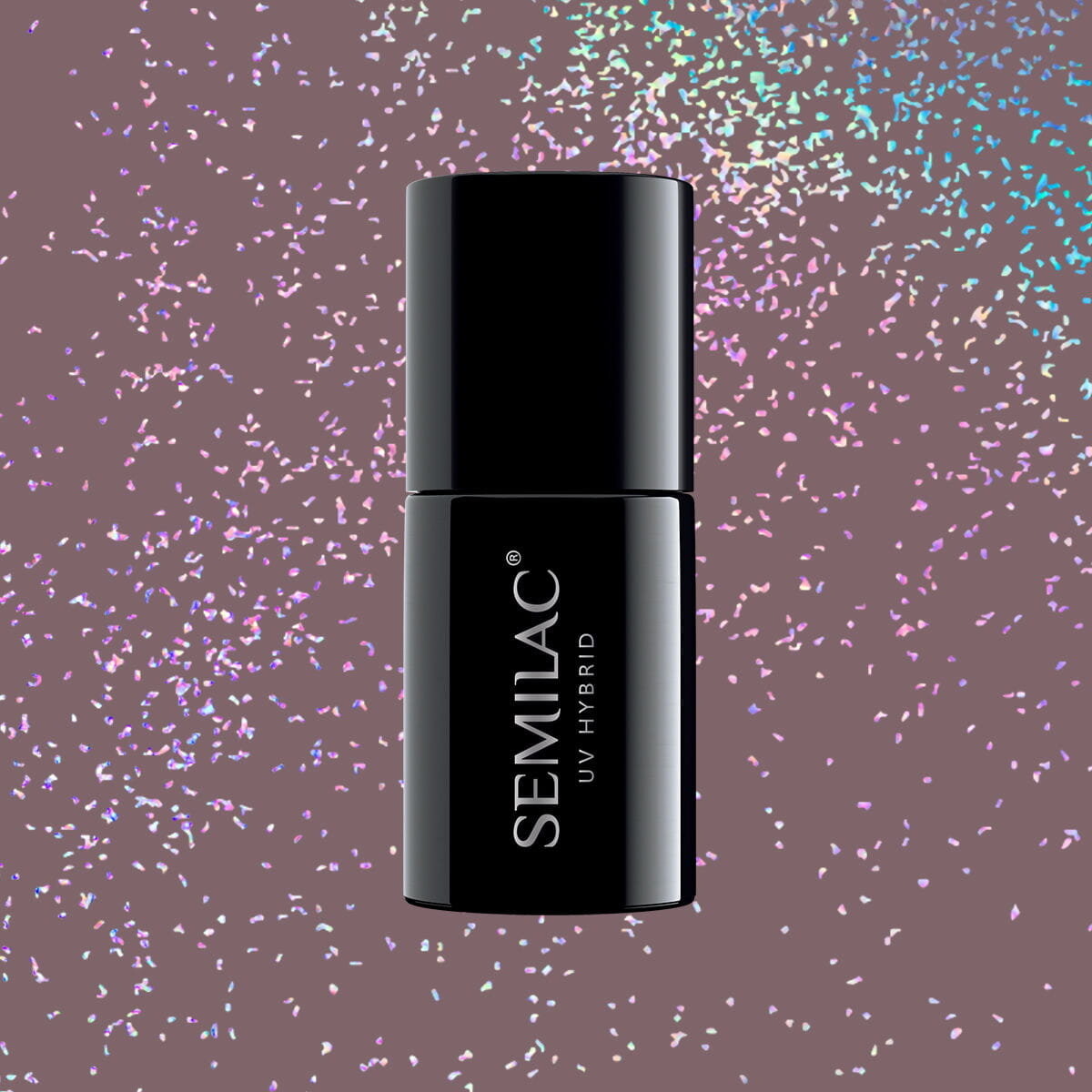 Semilac, Shimmer Dust, гибридный лак для ногтей, 322 коричневый, 7 мл — фото 3