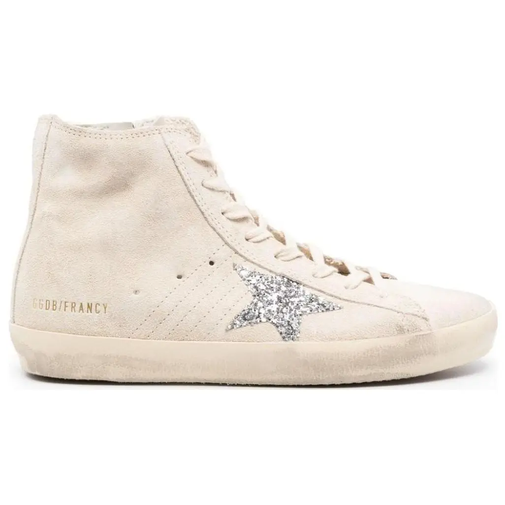 Кроссовки Golden Goose Francy Suede Sneakers, бежевый — фото 2